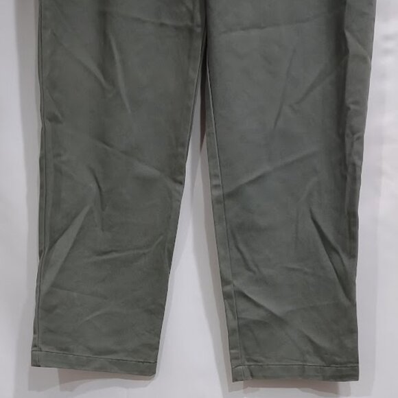 RIDER CASUAL 2 POCKET KHAKI GREEN JEANS ALL COTTON HI RISE STRAIGHT LEG SIZE 12M - Picture 3 of 11